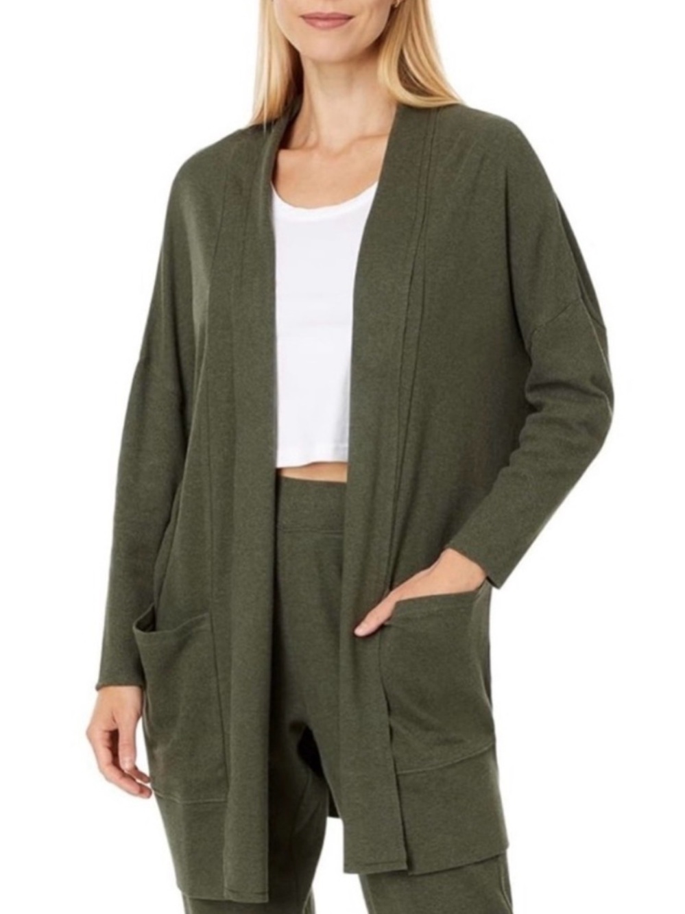 Pact Green Cardigan